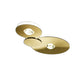 Bugia PL2 loftlampe i guld fra studio italia design
