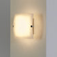Nuvoletta væg loftlampe i frostet satineret glas Saije