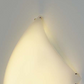 Piana væg loftlampe i frostet satineret glas Saije