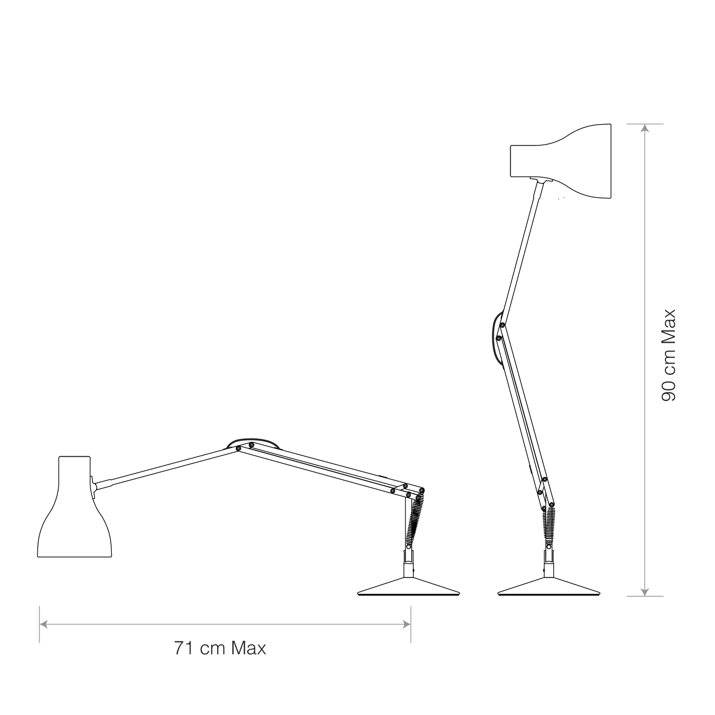 Type 75 bordlampe Anglepoise