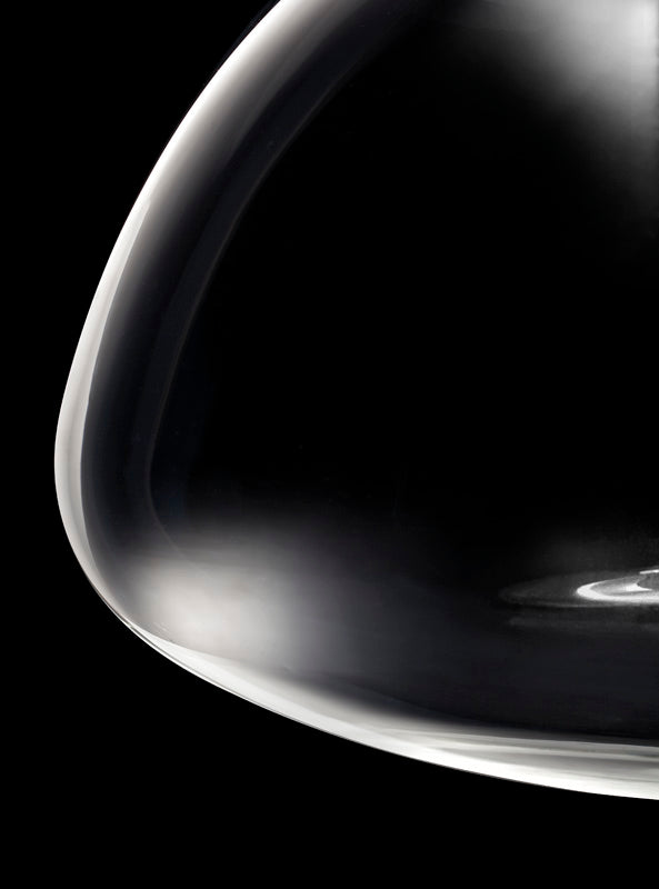 nærbillede af glasset på Aria s 18 led pendel