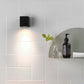 Chios 80 sort væglampe i badeværelse fra Astro lighting