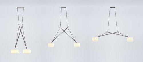 Billede af twin pendlens flexibilitet fra serien lighting
