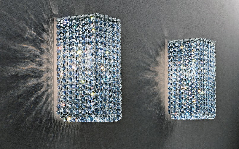 Aurea 15 A1 væglampe med saphir krystaller