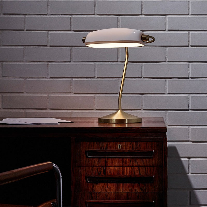 Banker´s bordlampe på kontor original btc