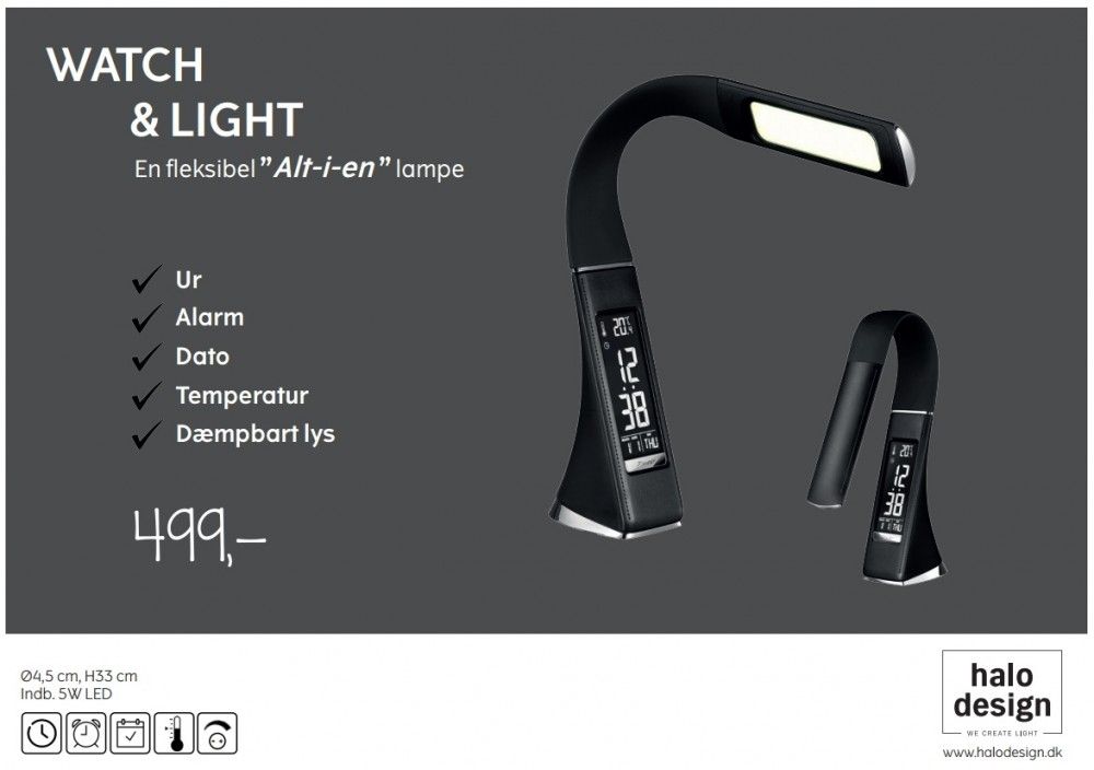 data billede på Watch and Light bordlampe fra Halo Design