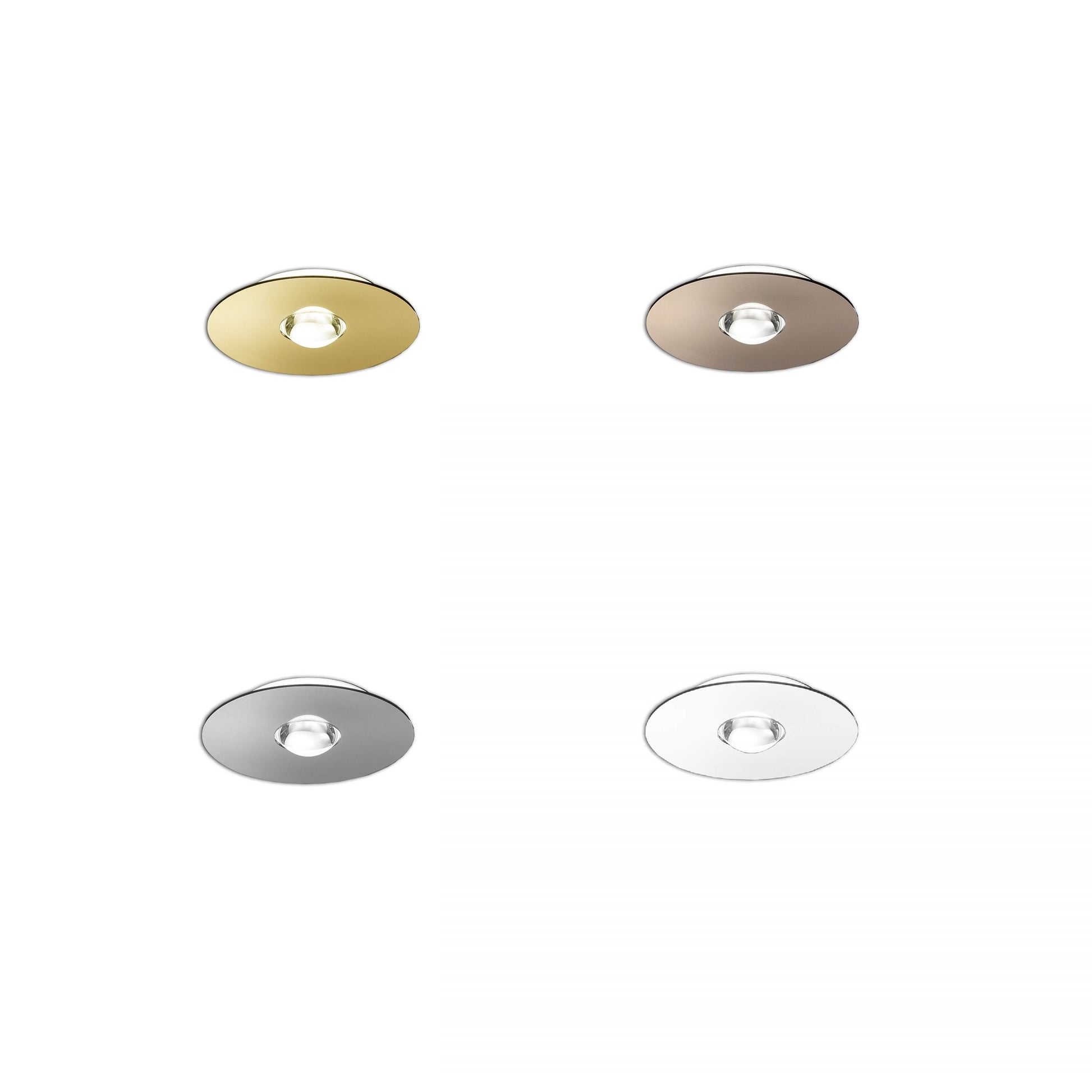 Bugia PL1 loftlampe vist i alle fire farver fra studio italia design