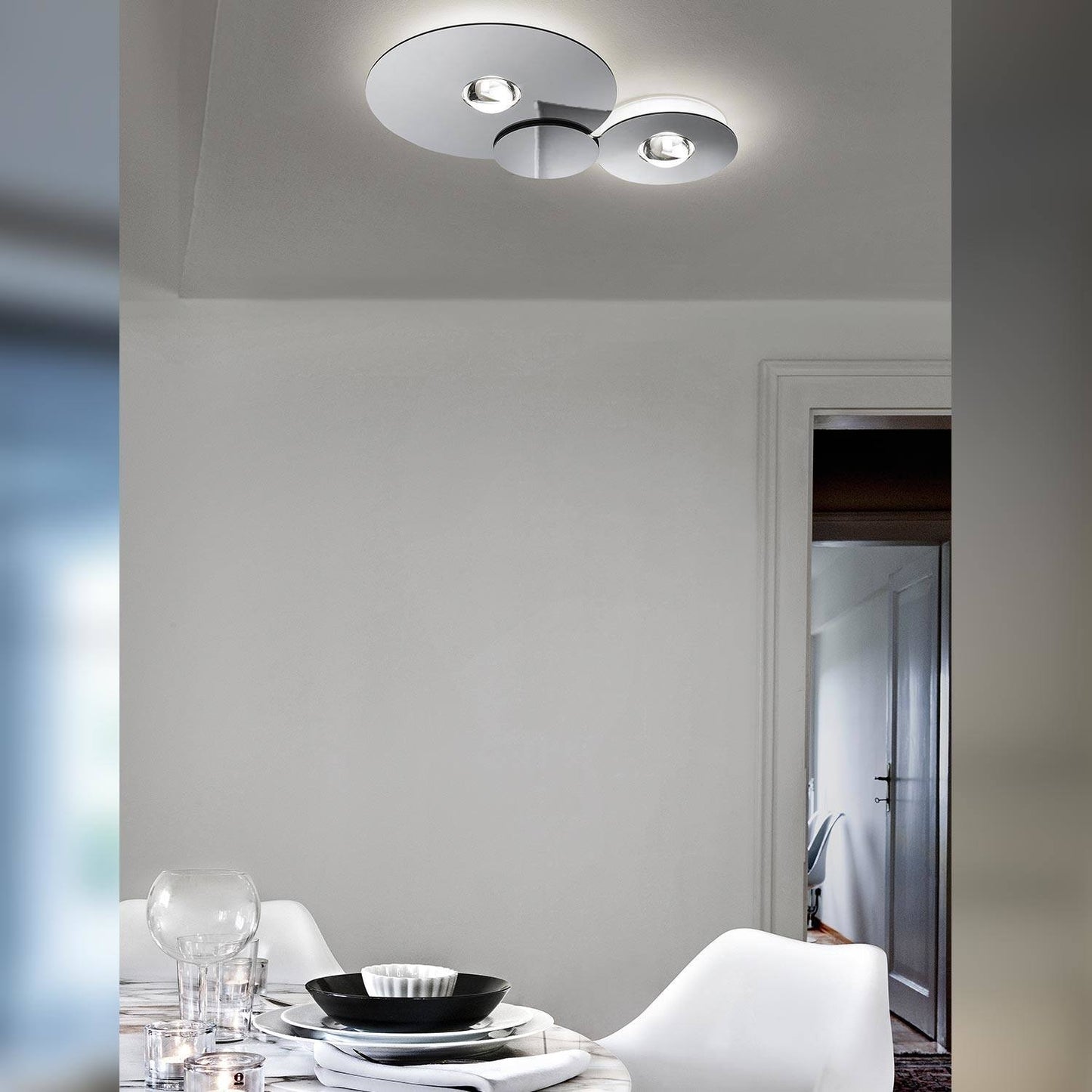 Miljøbillede af Bugia PL3 loftlampe i krom Studio Italia Design 5