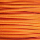 Ægte dekorativ stofledning i farven orange 2x0,75 mm