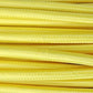 Ægte dekorativ stofledning i gul 2x0,75 mm