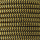 Ægte dekorativ stofledning i farven Guld / sort zik-zak 2x0,75 mm