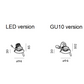 Måltegning af Deep Adjust 1.0 LED og PAR16 downlight Wever & Ducré