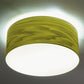 Drum loftlampe i grøn i Ø 40 cm