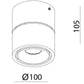 Stregtegning af Easy Build on ceiling /wall LED 10W Scan studio