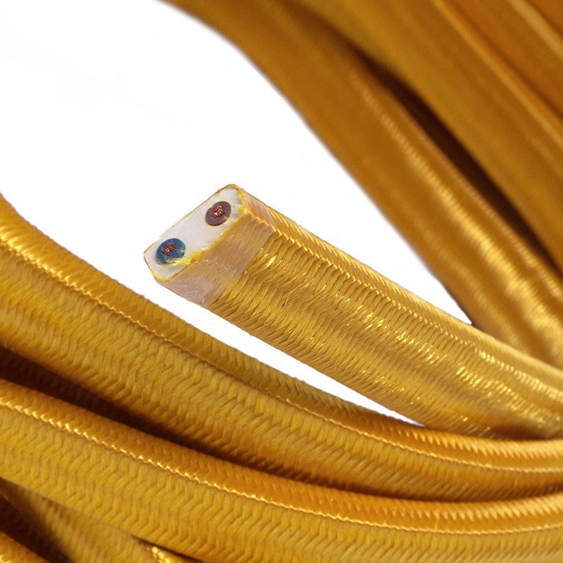 Lyskæde kabel guld 2x1,5mm2 Lamper 4U
