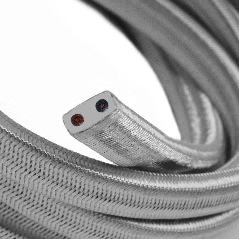 Lyskæde kabel sølv 2x1,5mm2 Lamper 4U