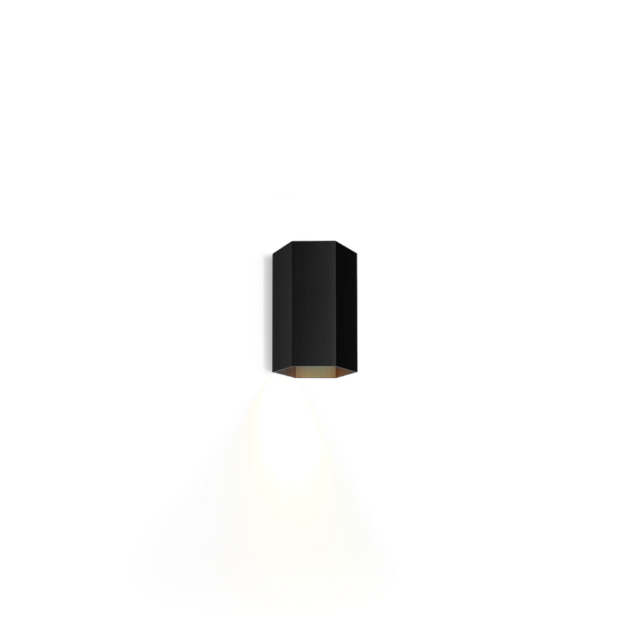 Hexo mini væglampe Wever & Ducré model 1 sort