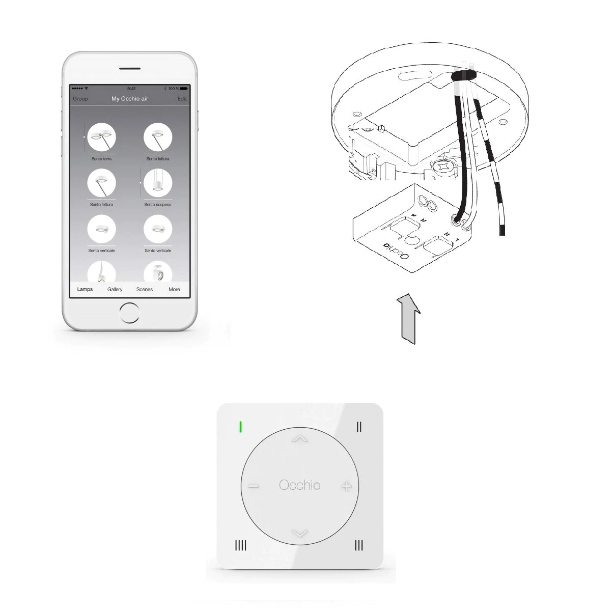 Io 3D Pico UP loftlampe Occhio