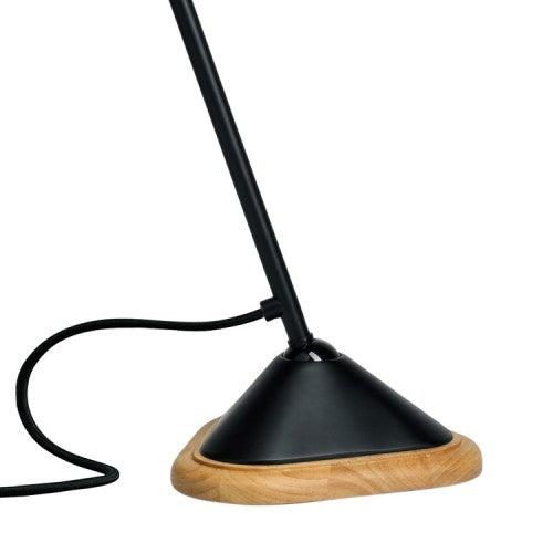 Lampe Gras 206 bordlampe fod i sort/træ