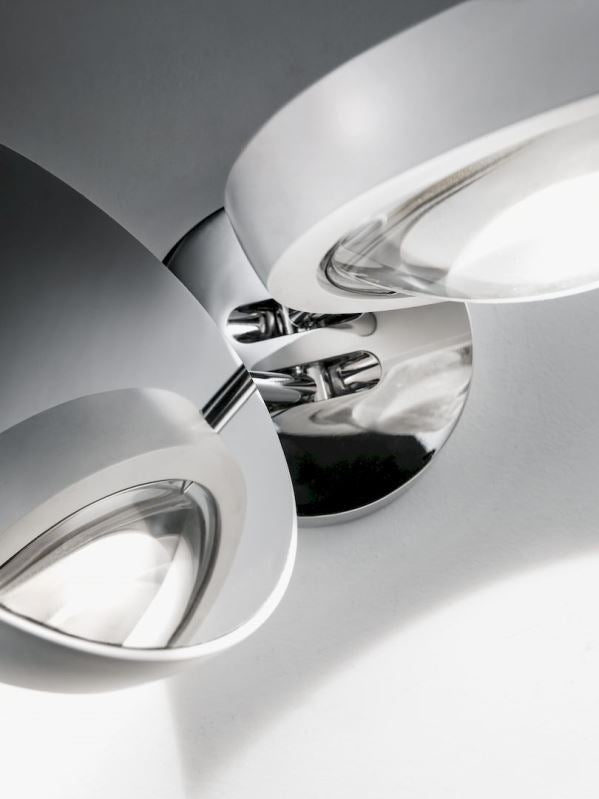 Miljøbillede af Nautilus AP væglampe i krom studio italia design