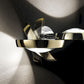 Miljøbillede af Nautilus AP væglampe i guld studio italia design