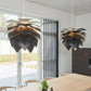 Miljøbillde af PineApple Large pendel i sort i stue fra Dyberg Larsen