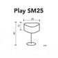 måltegning af Play sm25 bordlampe icono