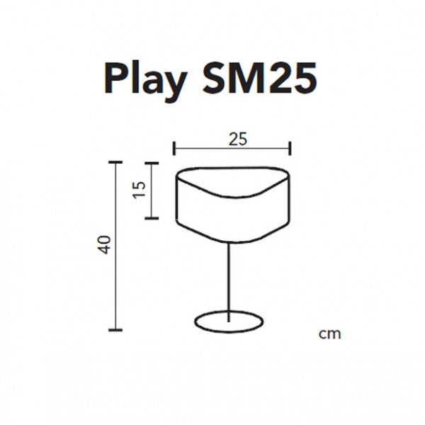 måltegning af Play sm25 bordlampe icono