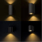 Lysmønster på Zack Down og Up/Down udendørsvæglampe fra Rendl