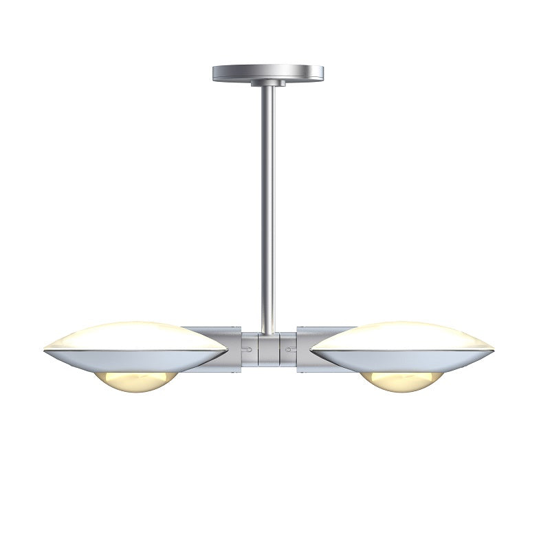 Puro Faro Doppio E i krom loftlampe fra Occhio.