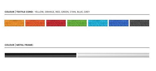 Lednings farve og stel farve på Model M1, M2 og M3 fra Gropu Products