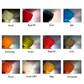 Her er Disk skærm farverne vist i alle 12 farver