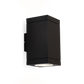 Tube Carré 2,0 LED sort væglampe Wever & Ducré