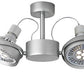 Twin Lane QPAR 111 loft væglampe mat silver i hvid fra Oligo 2