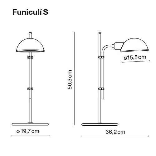 Stregtegning Funiculi S bordlampe Marset