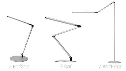 Z-Bar gulvlampe silver koncept