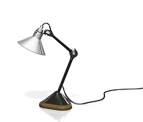 Lampe Gras 207 bordlampe i krom/sort