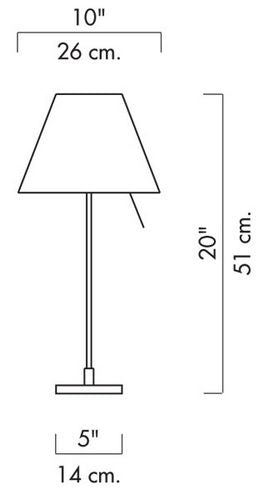 Costanzina D13 PI bordlampe luce plan