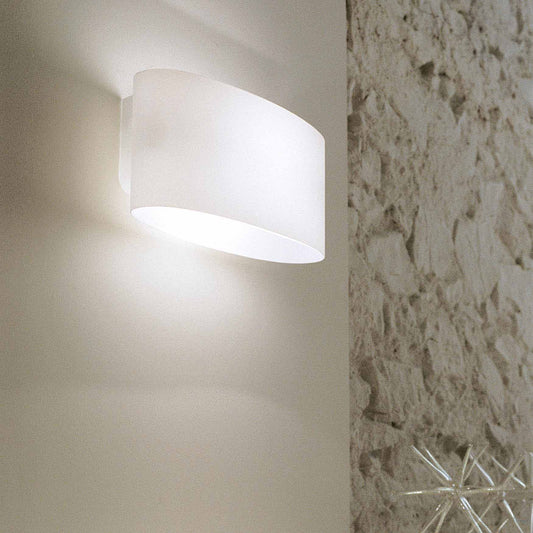 Miljøbillede af Vittoria P 2 væglampe med hvidt glas 2